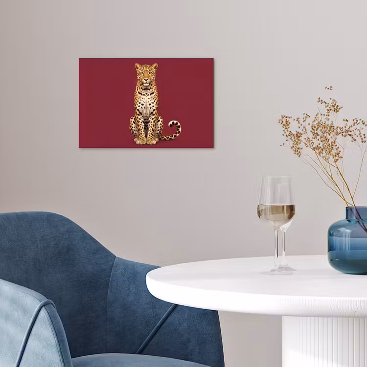 Poster - Kat - Dieren - Rood — 4