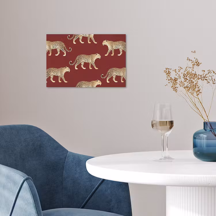 Poster - Katten - Patroon - Rood — 4