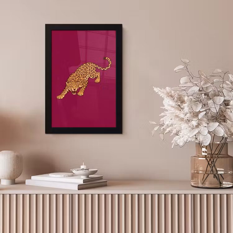 Poster met lijst - Kat - Aanvallend - Dieren — 5