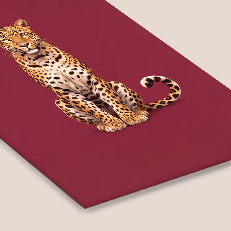 Poster met lijst - Kat - Dieren - Rood — 7