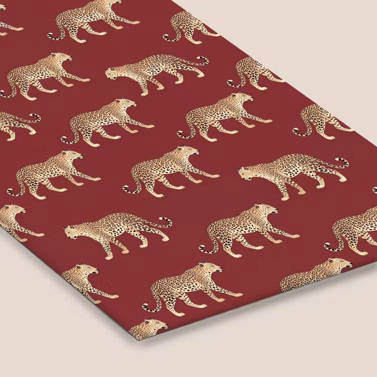 Poster met lijst - Katten - Patroon - Rood — 7