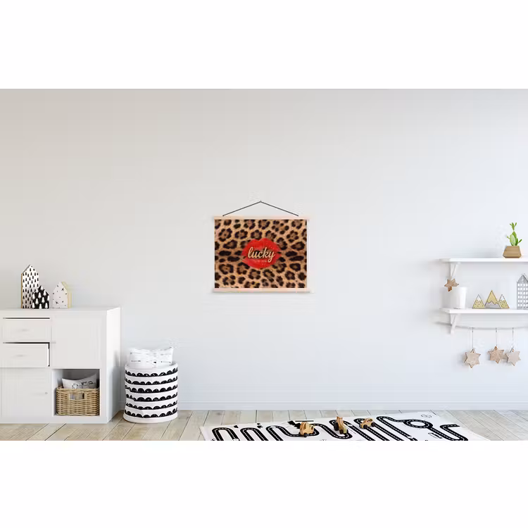 Schoolplaat - Dierenprint - Lippen - Rood — 3