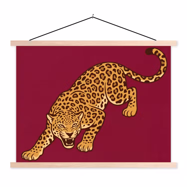 Schoolplaat - Kat - Aanvallend - Dieren — 1