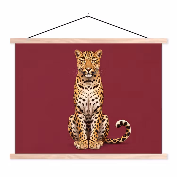 Schoolplaat - Kat - Dieren - Rood — 1