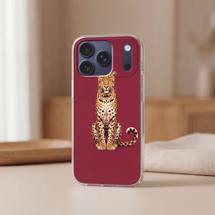 Telefoonhoesje Softcase - Kat - Dieren - Rood — 3