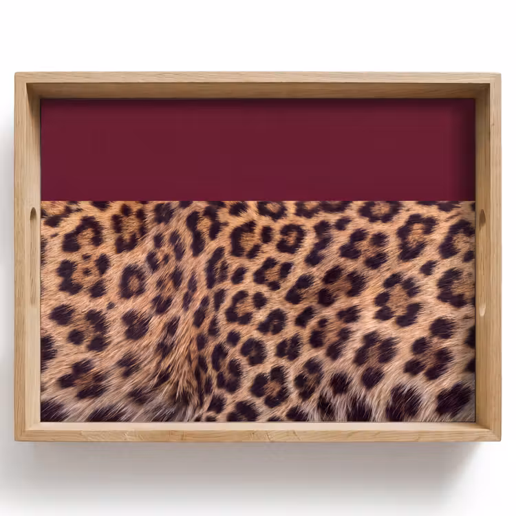 Dienblad - Vacht - Patroon - Bordeaux — 1
