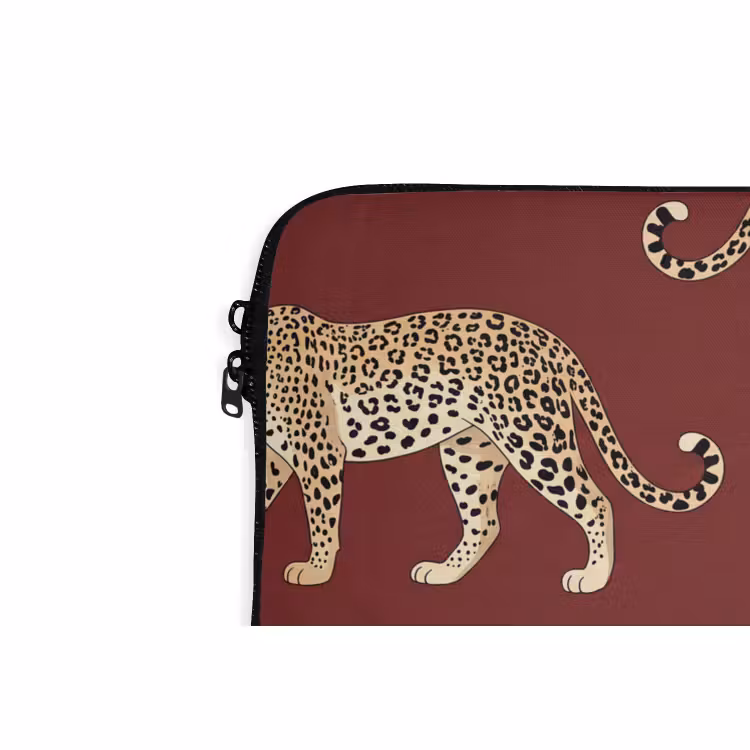 Laptophoes - Katten - Patroon - Rood — 5