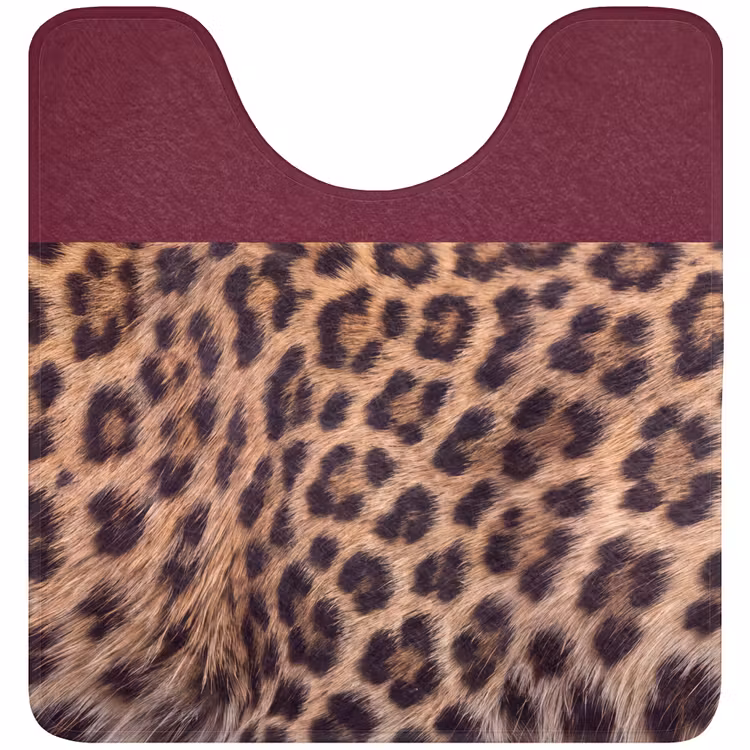 Wc Mat - Vacht - Patroon - Bordeaux — 1