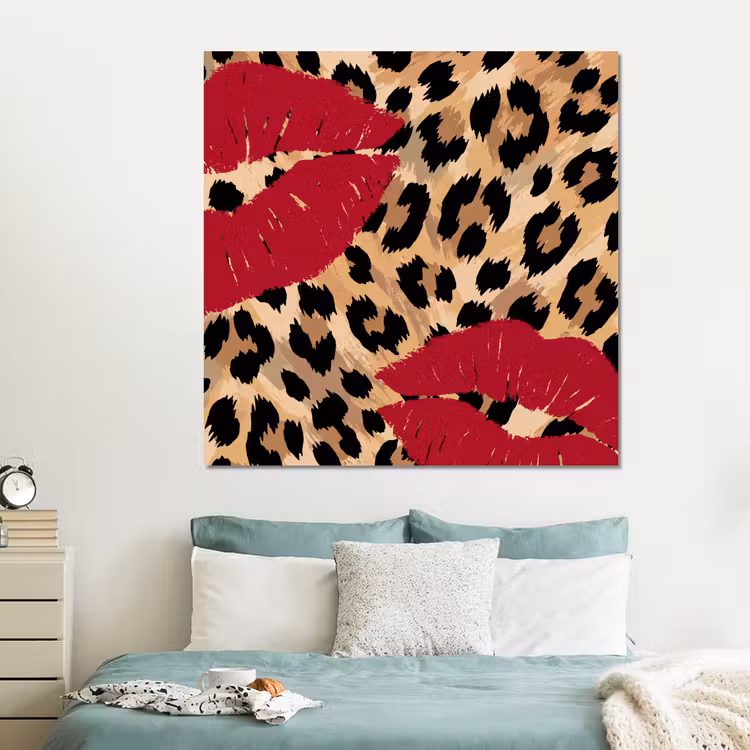 Forex - Kusafdruk - Dierenprint - Rood — 2