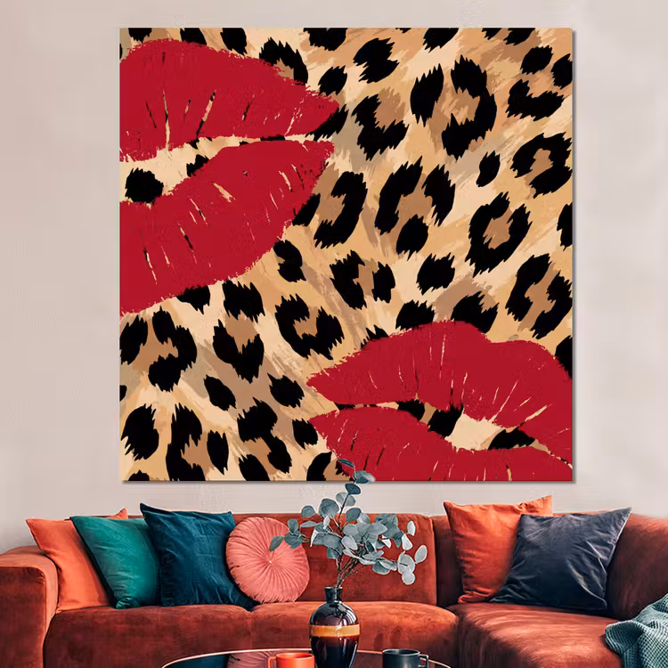 Forex - Kusafdruk - Dierenprint - Rood — 3