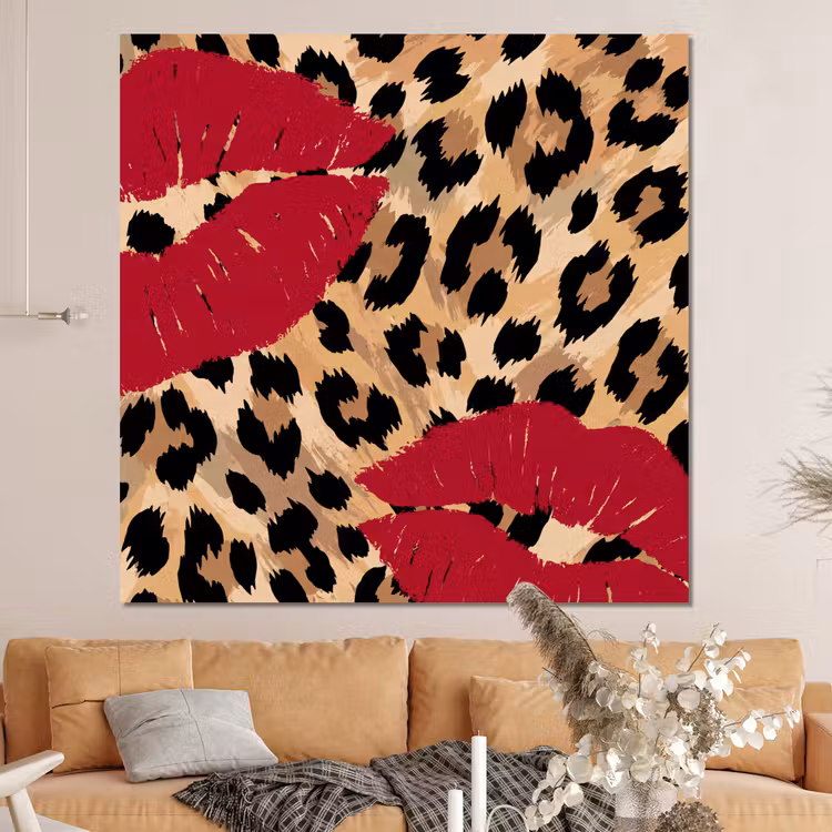 Forex - Kusafdruk - Dierenprint - Rood — 4
