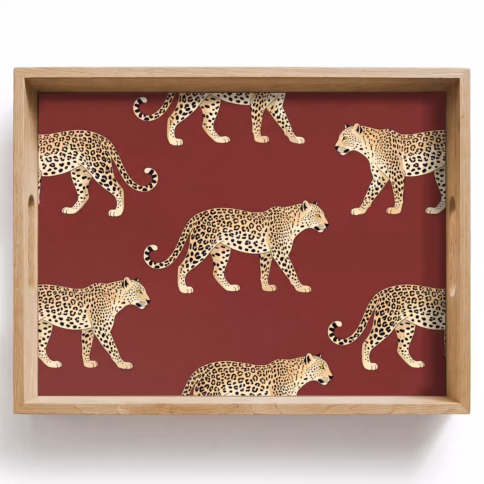 Dienblad - Katten - Patroon - Rood — 1