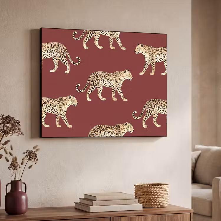 Art Frame - Katten - Patroon - Rood — 7