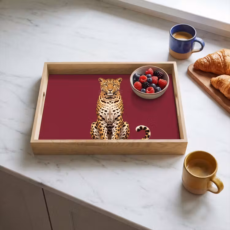 Dienblad - Kat - Dieren - Rood — 4