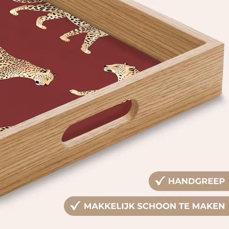 Dienblad - Katten - Patroon - Rood — 5