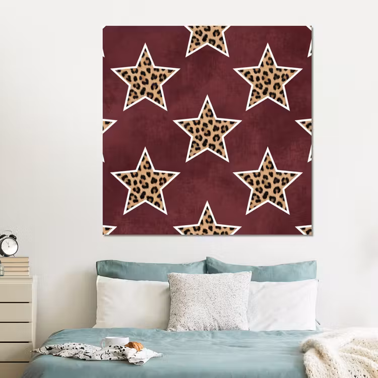 Forex - Sterren - Luipaardprint - Rood — 2