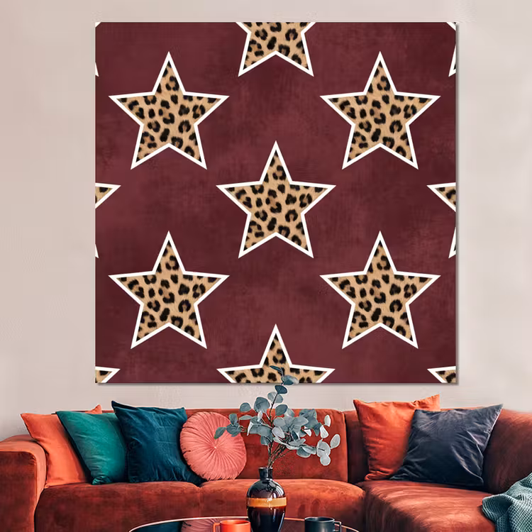 Forex - Sterren - Luipaardprint - Rood — 3