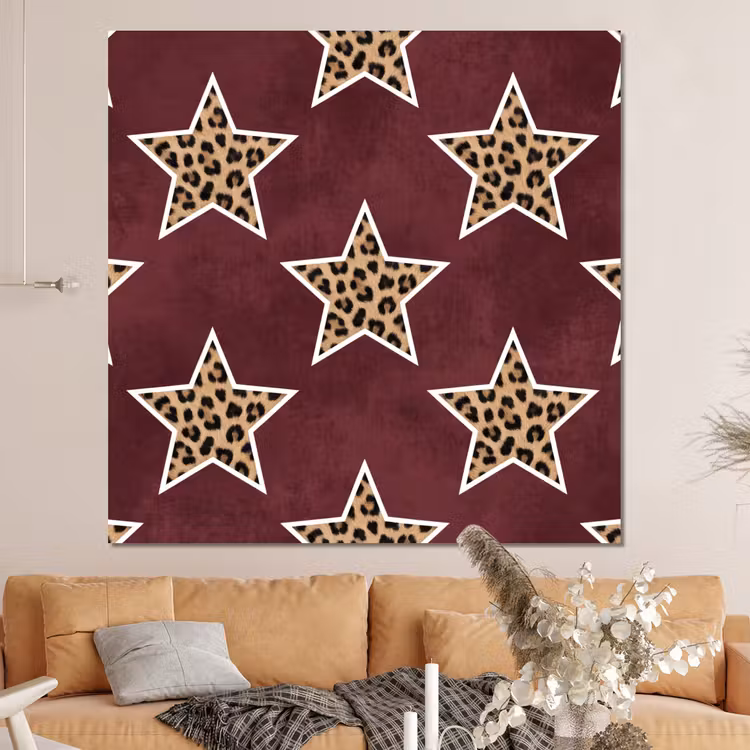 Forex - Sterren - Luipaardprint - Rood — 4