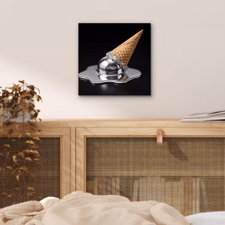 Aluminium schilderij - IJs - Metaal - Abstract — 4