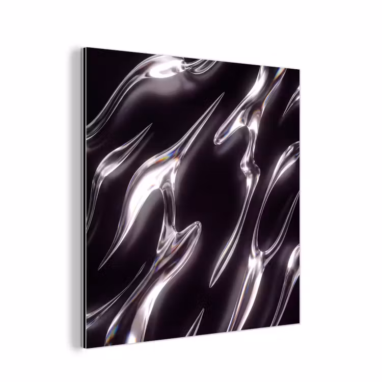 Aluminium schilderij - Glas - Vormen - Abstract — 1