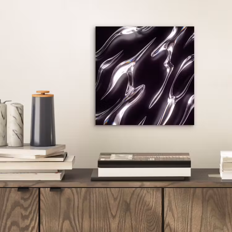 Aluminium schilderij - Glas - Vormen - Abstract — 2