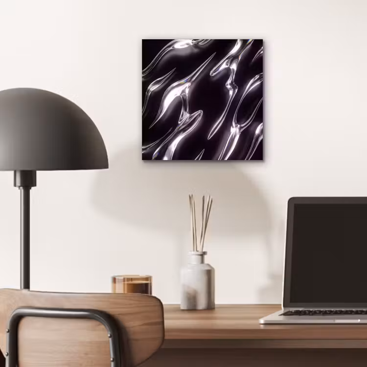 Aluminium schilderij - Glas - Vormen - Abstract — 6
