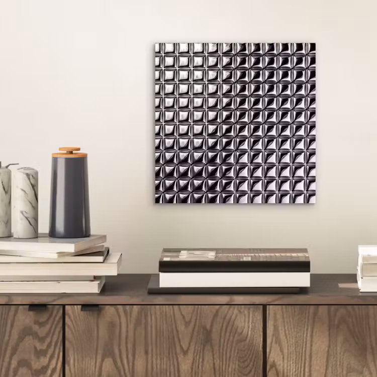 Aluminium schilderij - Patroon - Abstract - Zwart-wit — 2