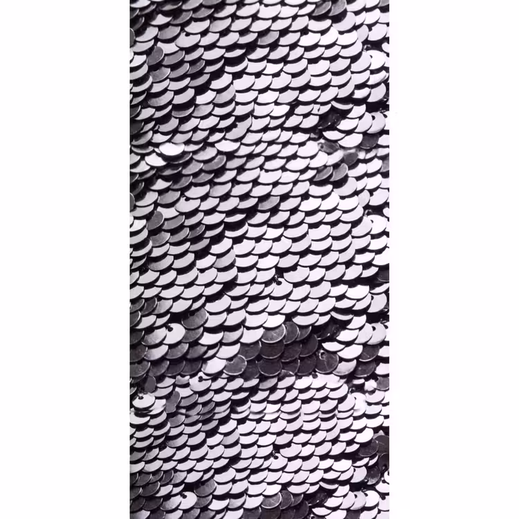 Behang - Pailletten - Zilver - Patroon β 2