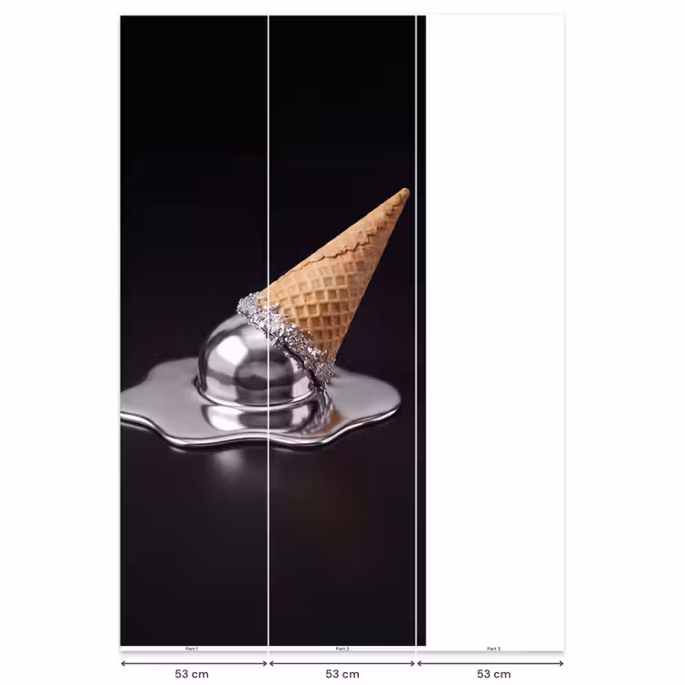 Behang - IJs - Metaal - Abstract — 6