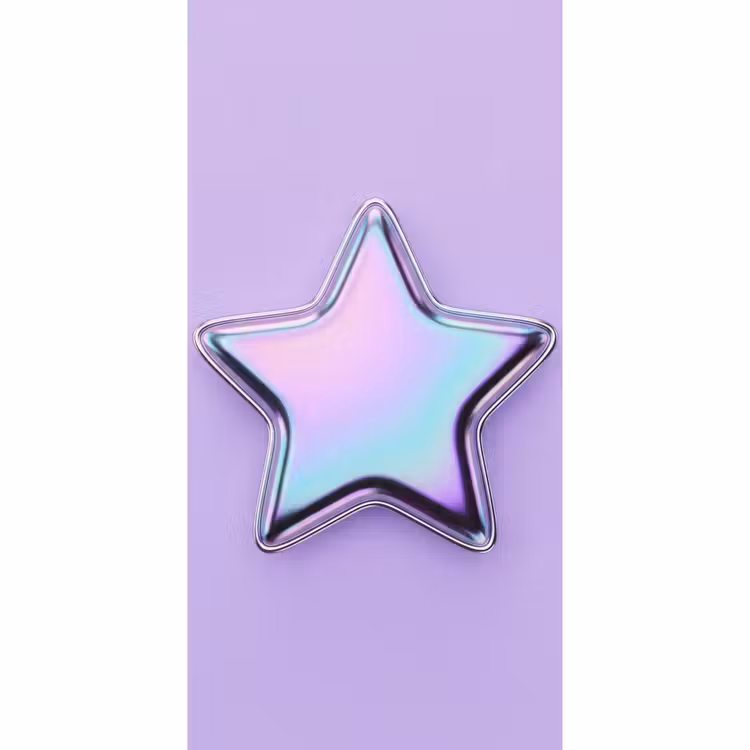 Behang - Ster - Holografisch - Modern β 2