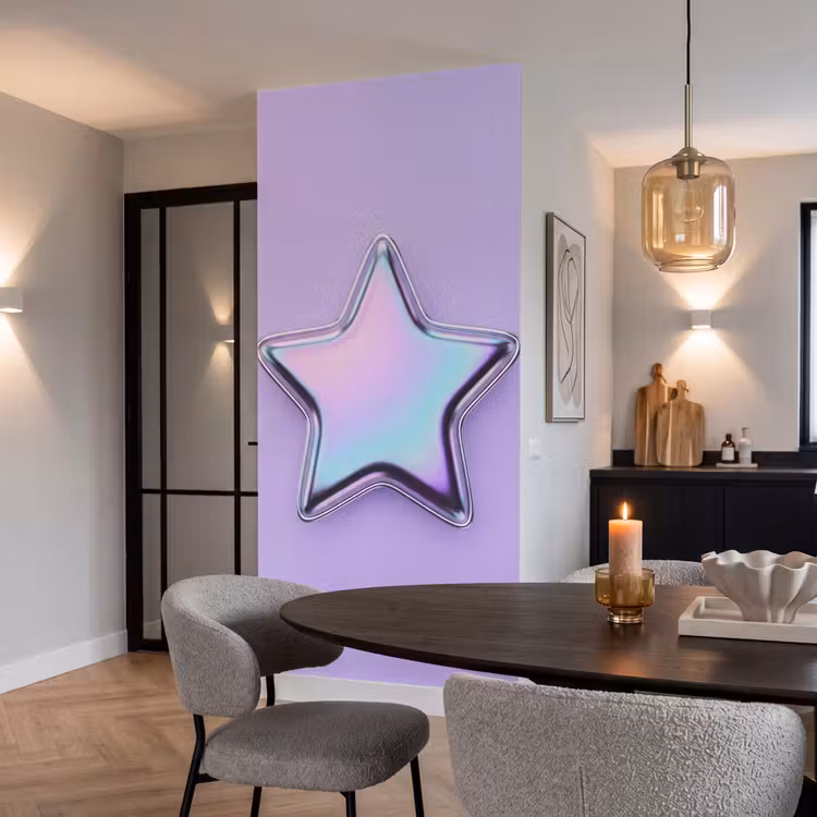 Behang - Ster - Holografisch - Modern β 5