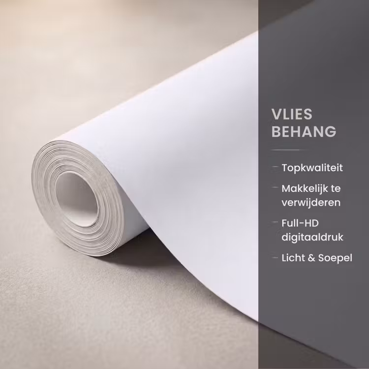 Behang - Zilveren hart - Abstract β 3