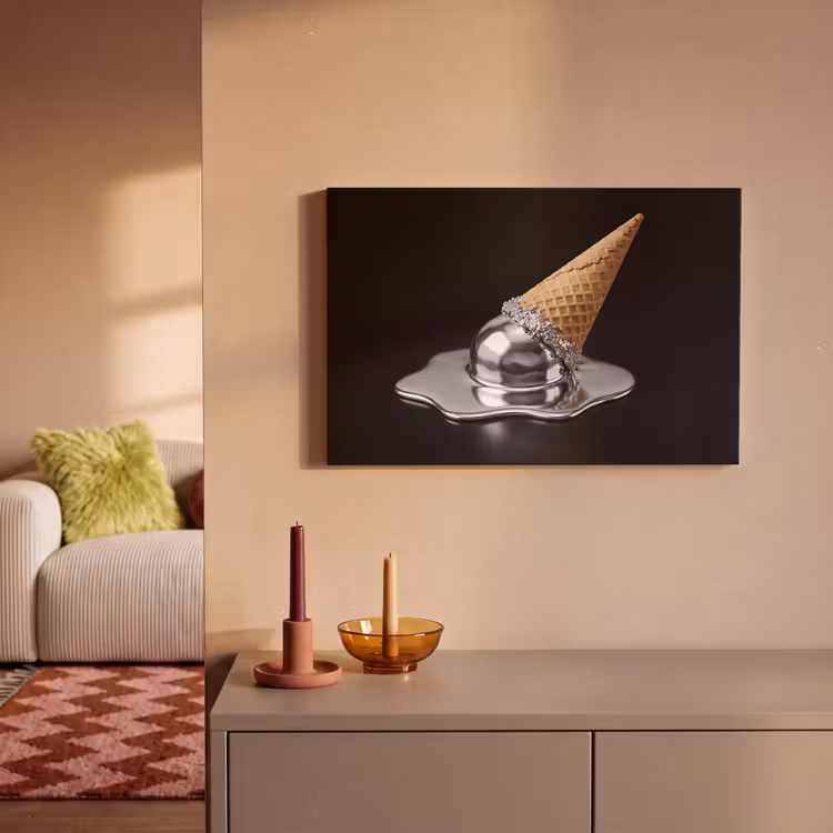 Canvas schilderij - IJs - Metaal - Abstract — 2