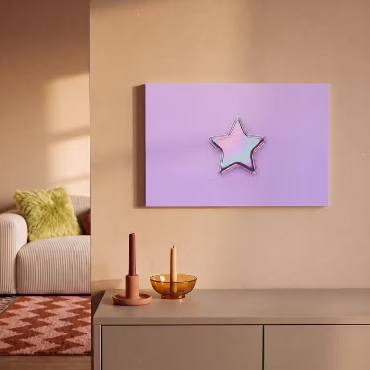 Canvas schilderij - Ster - Holografisch - Modern — 2