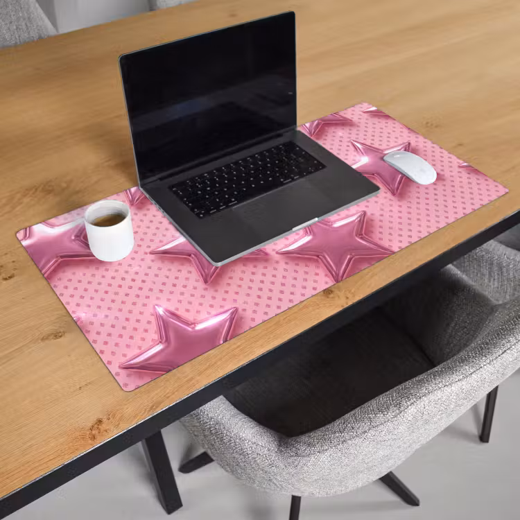 Bureau onderlegger - Sterren - Roze - Abstract — 3