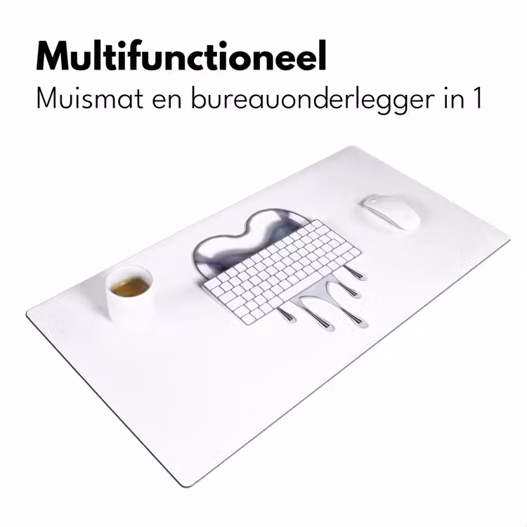 Bureau onderlegger - Zilveren hart - Abstract — 7