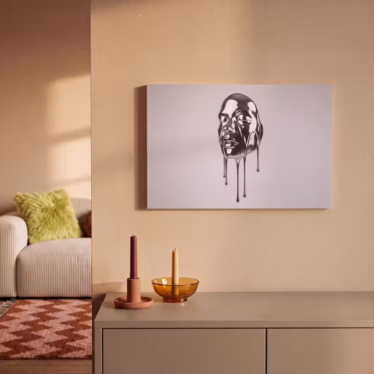 Canvas schilderij - Hoofd - Smeltend - Abstract — 2