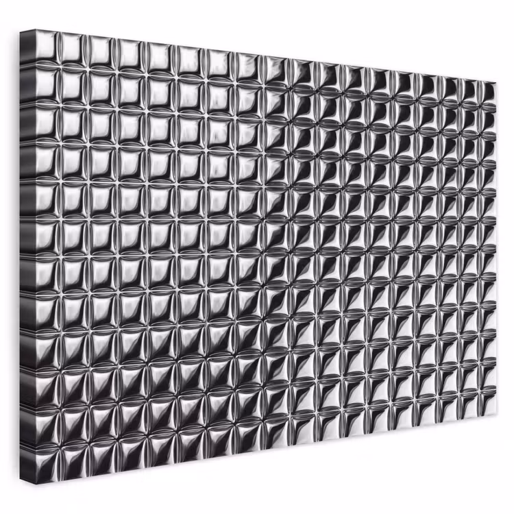 Canvas schilderij - Patroon - Abstract - Zwart-wit — 1