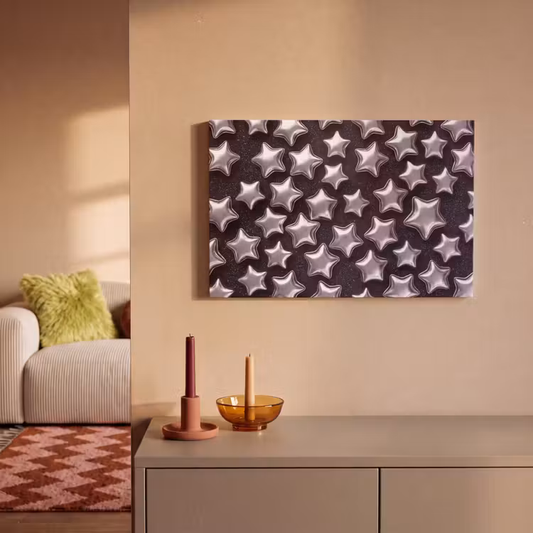 Canvas schilderij - Sterren - Glanzend - Patroon — 2