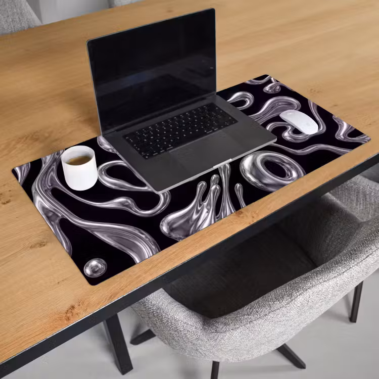 Bureau onderlegger - Abstract - Vormen - Zilver — 3
