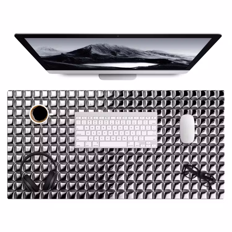 Bureau onderlegger - Patroon - Abstract - Zwart-wit — 4