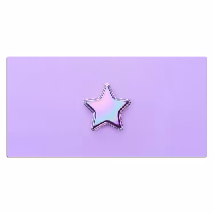 Bureau onderlegger - Ster - Holografisch - Modern — 2