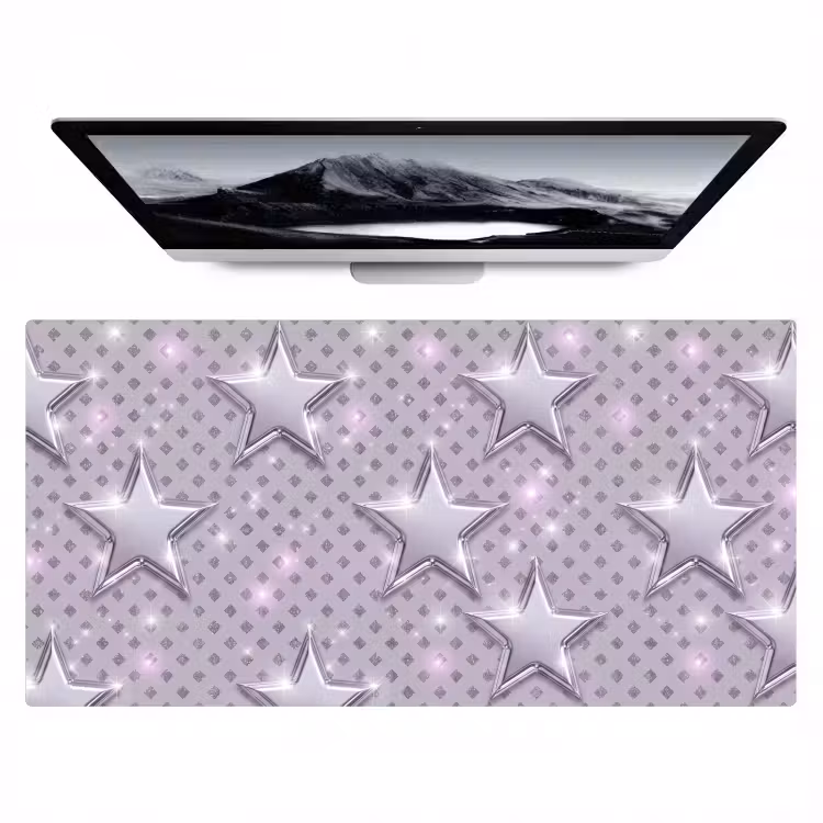 Bureau onderlegger - Sterren - Zilver - Abstract — 1