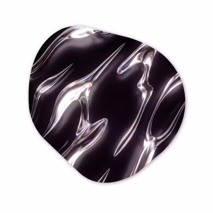 Organisch schilderij - Glas - Glas - Vormen - Abstract — 1
