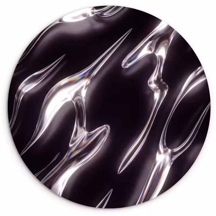 Muurcirkel - Glas - Vormen - Abstract — 1