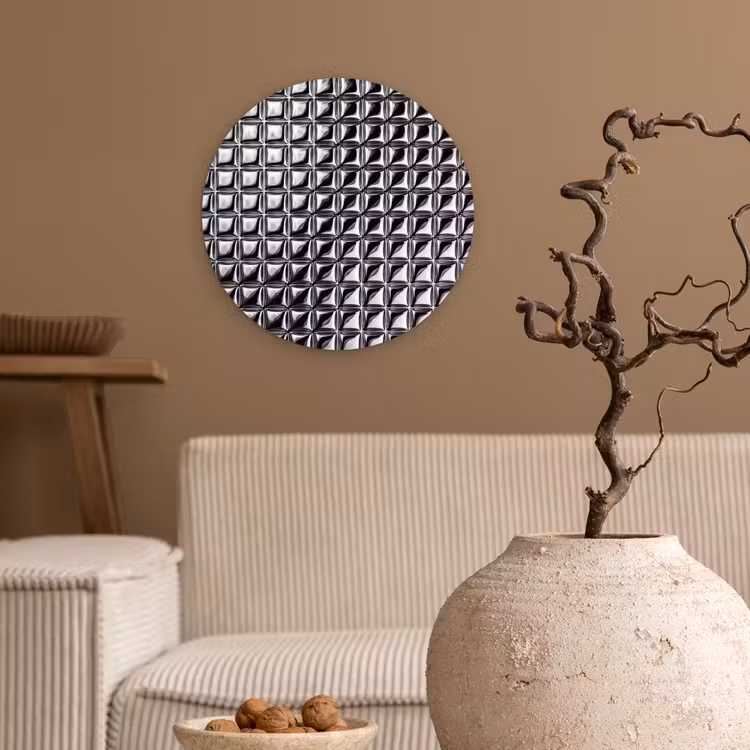 Muurcirkel - Patroon - Abstract - Zwart-wit — 2