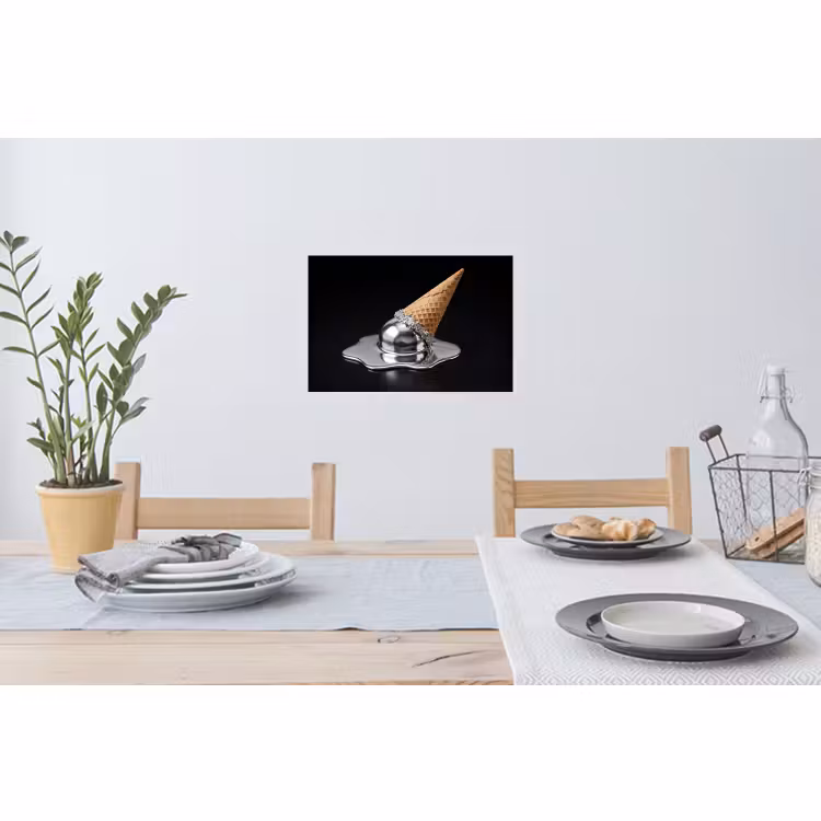 Muursticker - IJs - Metaal - Abstract — 3