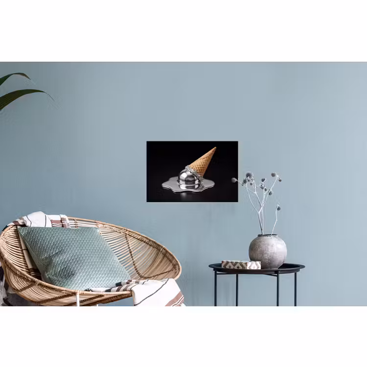 Muursticker - IJs - Metaal - Abstract — 4