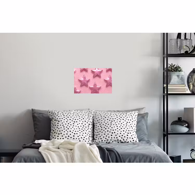 Muursticker - Sterren - Roze - Abstract — 5