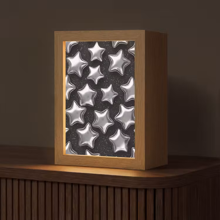 Gepersonaliseerde Lightbox - Sterren - Glanzend - Patroon — 1